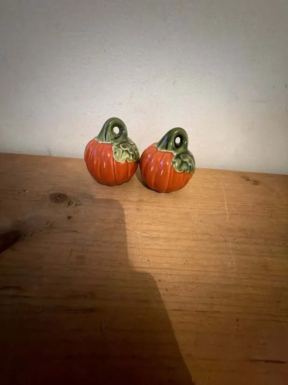 Better Homes and Gardens Pumpkin Salt and Pepper Shakers Ceramic Fall